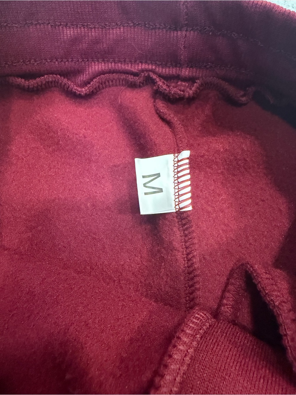 Kids/Teen Vlone Burgundy Jogger Sweatpants with Side Logo - Picture 6 of 8